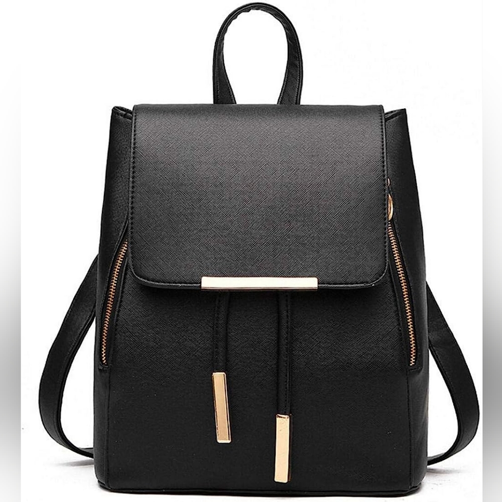 Black Shoulder Bag Backpack